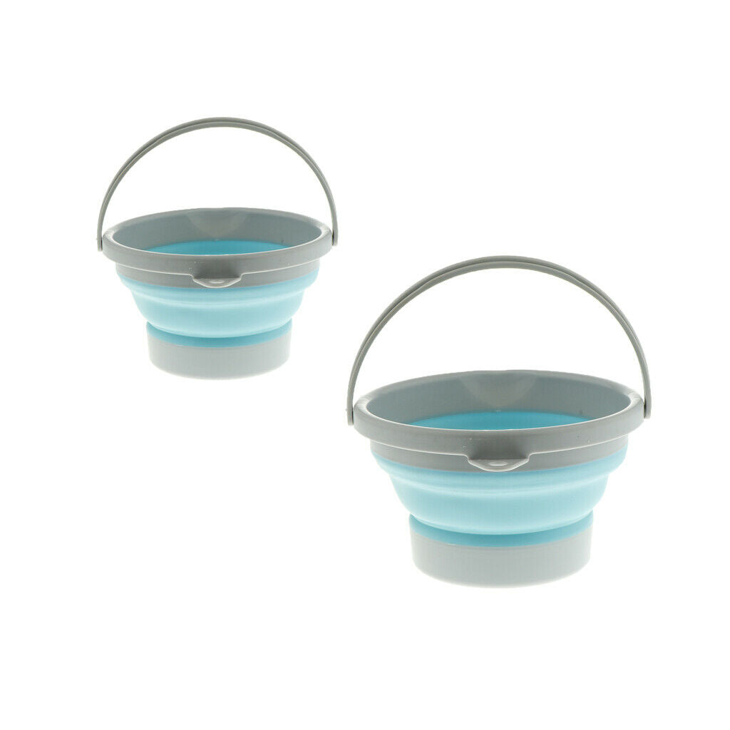 Collapsible Water Bucket Water Storage Container for Fishing Canmping 1.5L
