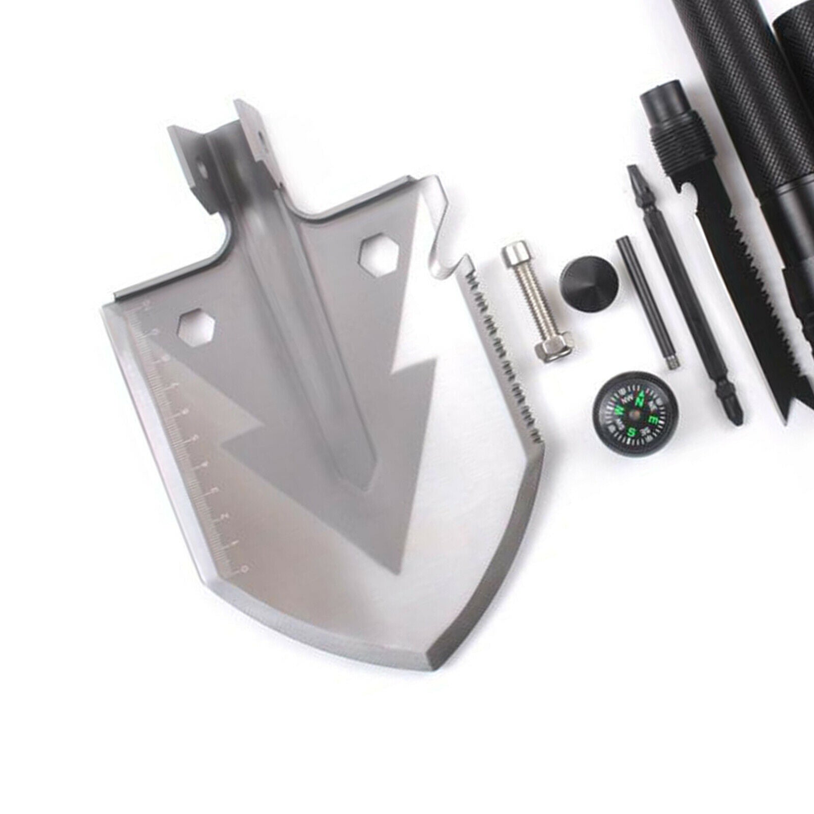 Protable   Folding Camping Shovel Tool Steel Spade Outdoor Emergency Tool