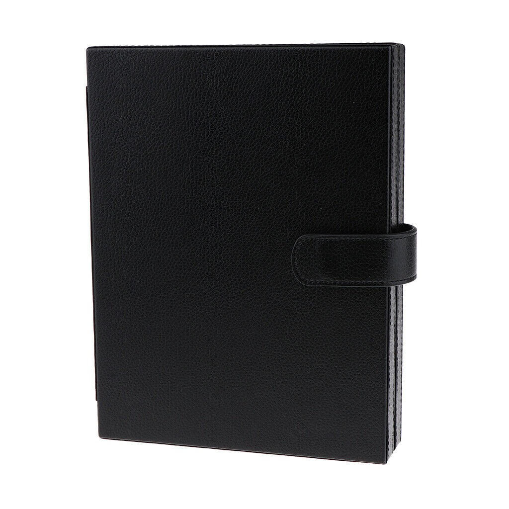 Leather 5 Scissors Holder Bag Haircut Tools Holster Pouch Shears Case Black