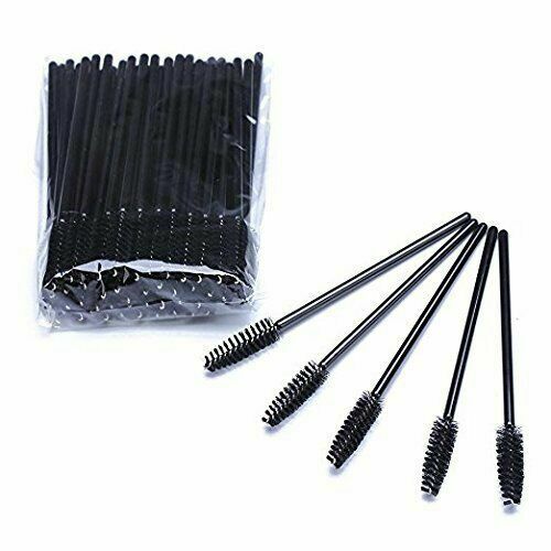 Disposable Black Mascara Eyelash Wands Applicator Brushes Makeup Extension