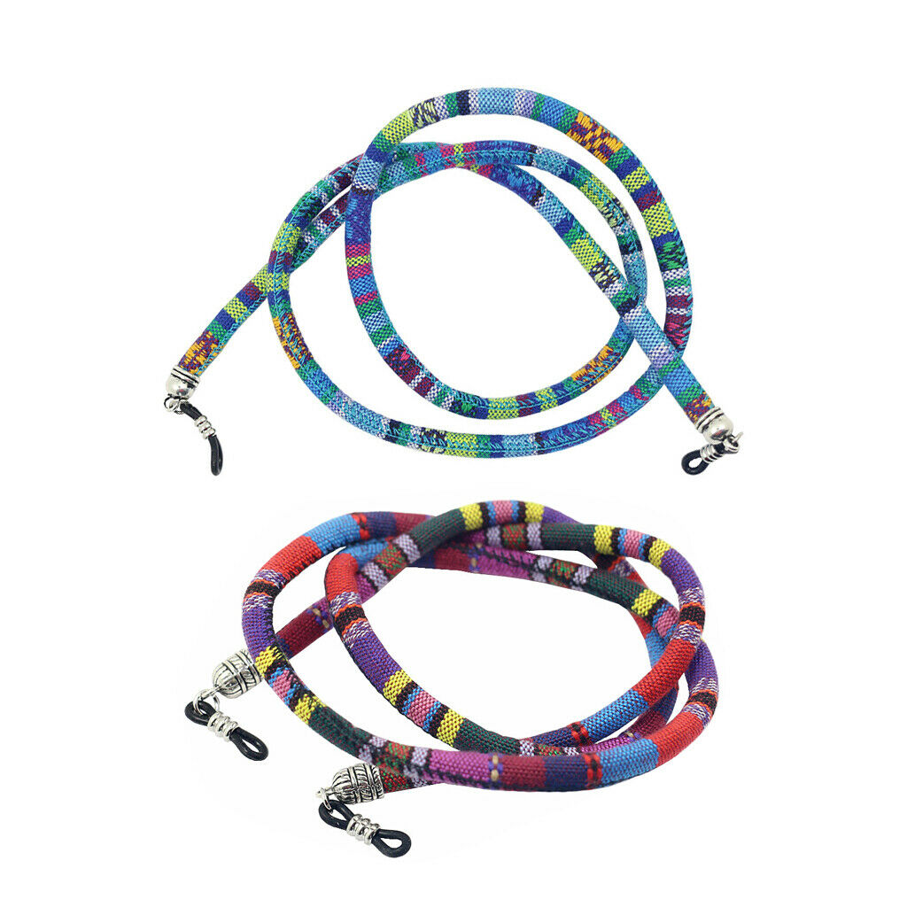 2pcs Reading Glasses Spectacles Sunglasses Holder Neck Cord Rope Strap Chain