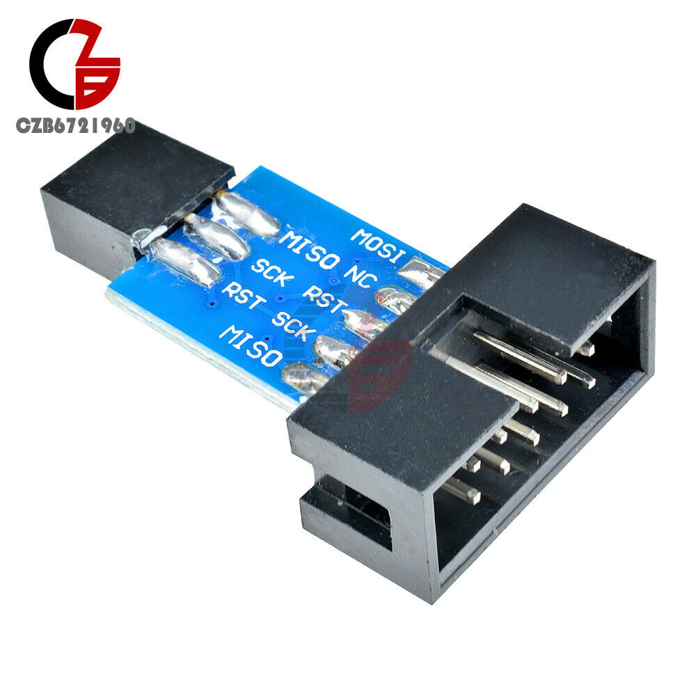 2Pcs 10Pin Convert To Standard 6 Pin Adapter Board F ATMEL STK500 AVRISP USBASP