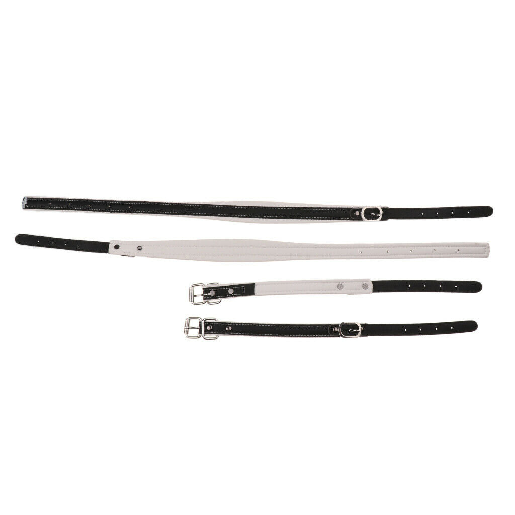 Adjustable 2Pcs Faux Leather 48/60/96 Bass Accordion Straps