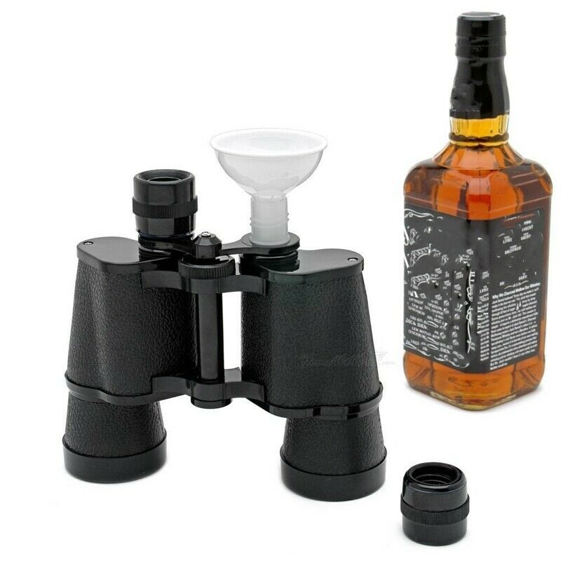 Double Sided Binocular Flask Travel Water Bottle Sport Drinkware Russian FlagoE3