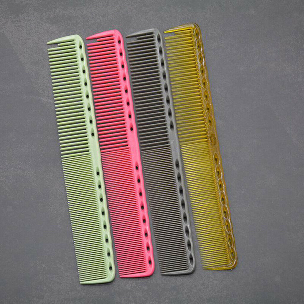 4x Barber Salon Fine Wide Tooth Hair Styling Coloring Highlighting Comb