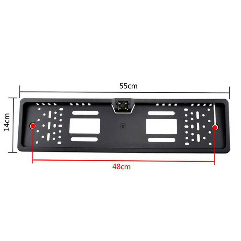 EU Car License Plate Frame Rear View Reverse Backup Park Night Vision CameraBDA