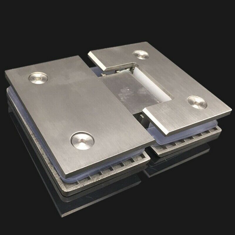 304 Stainless Steel Bathroom Clamp Shower Room Glass Hinge eless Glass Door P7E3