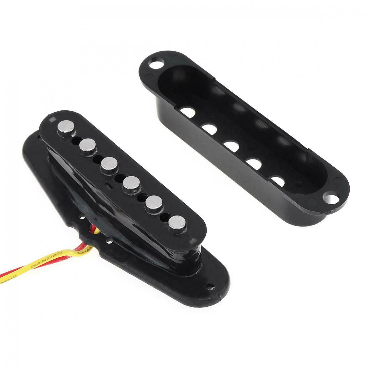 1x Black Single Coil Sound Pickup for 6 Strings Guitar Top Sound