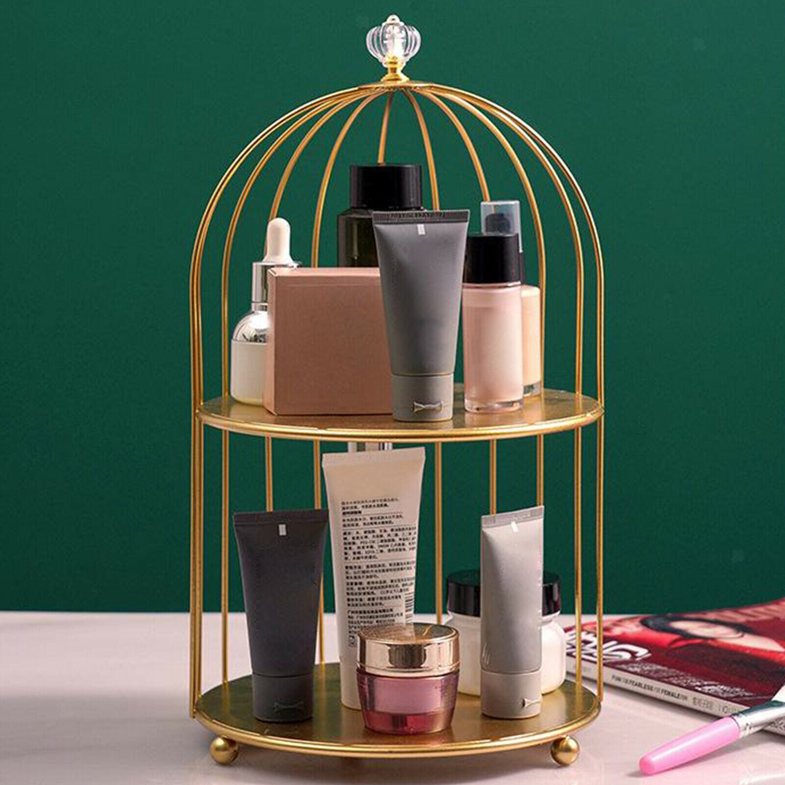 Desktop Perfume Organizer Holder Countertop Cosmetic Makeup Display Stand Rack