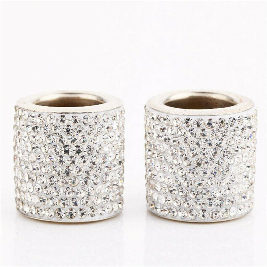 4X Car Seat Headrest Collar Decor Diamond Bling Crystal Car Interior Accessories