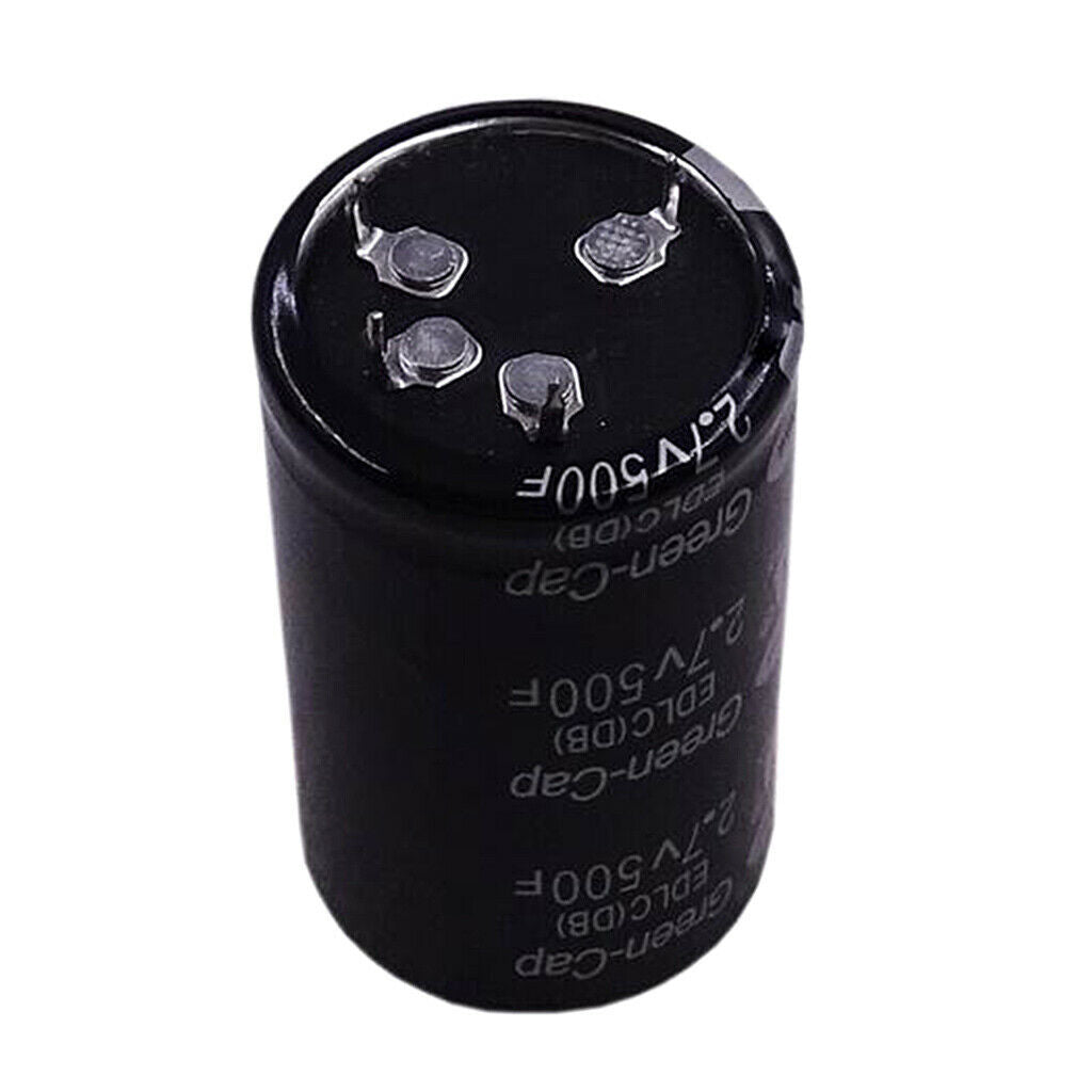 Black Farad Capacitor 2.7V 500F 35x60mm Super Ultra Capacitor 2Pins  35x60mm