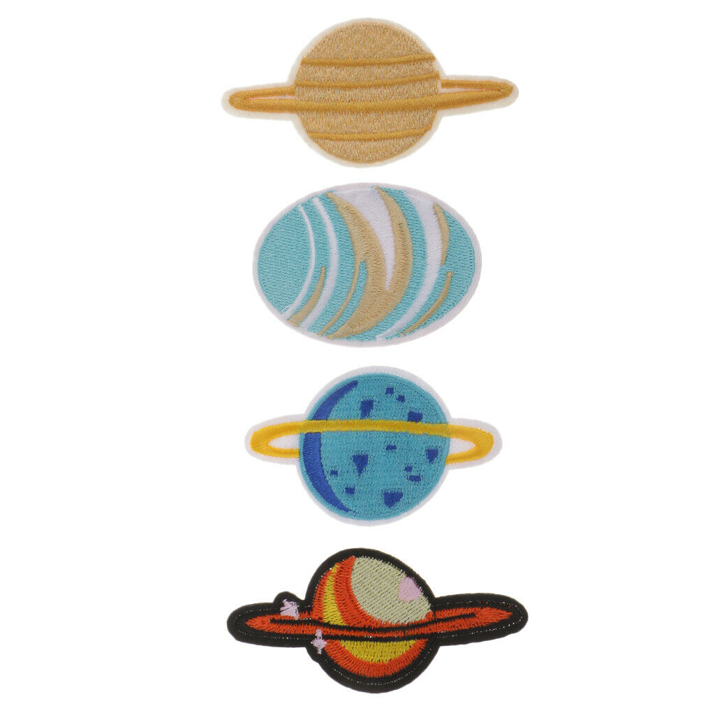 Embroidery Applique Sewing Crafts Patches Self-Adhesive Star /Space Stickers