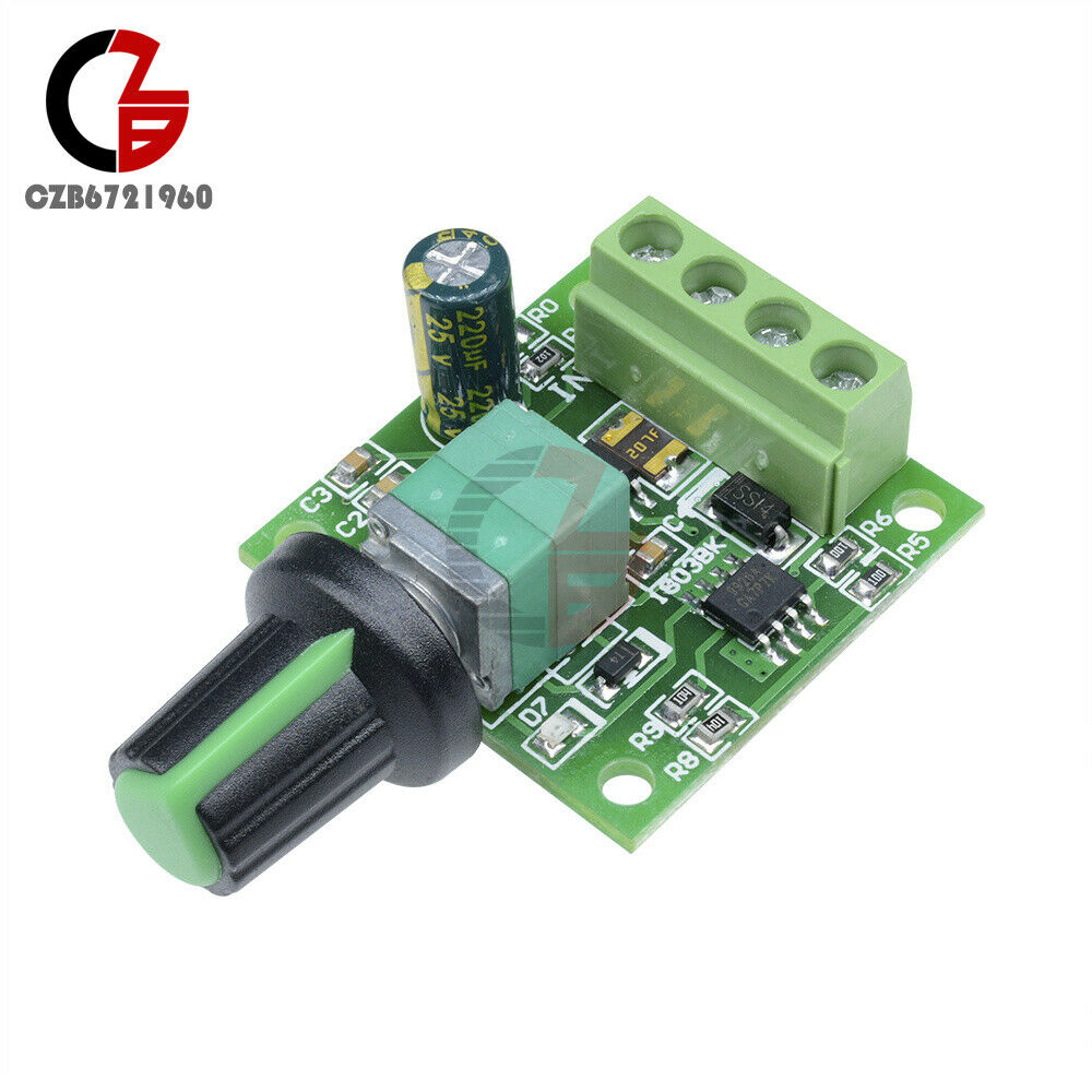 2A Motor Speed Switch Controller PWM 1803BK+self-recovery fuse DC 1.8V 3V 5V 6V
