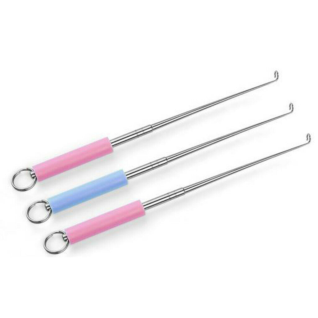 3x Stainless Steel Hook Extractor Remover Disgorger for Large & Small