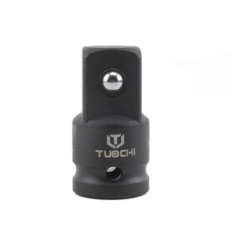 6Pcs Pneumatic 1-3/4-1/2-3/8-1/4 Vanadium Steel 50BV30 Sleeve Hand Tool Adapters