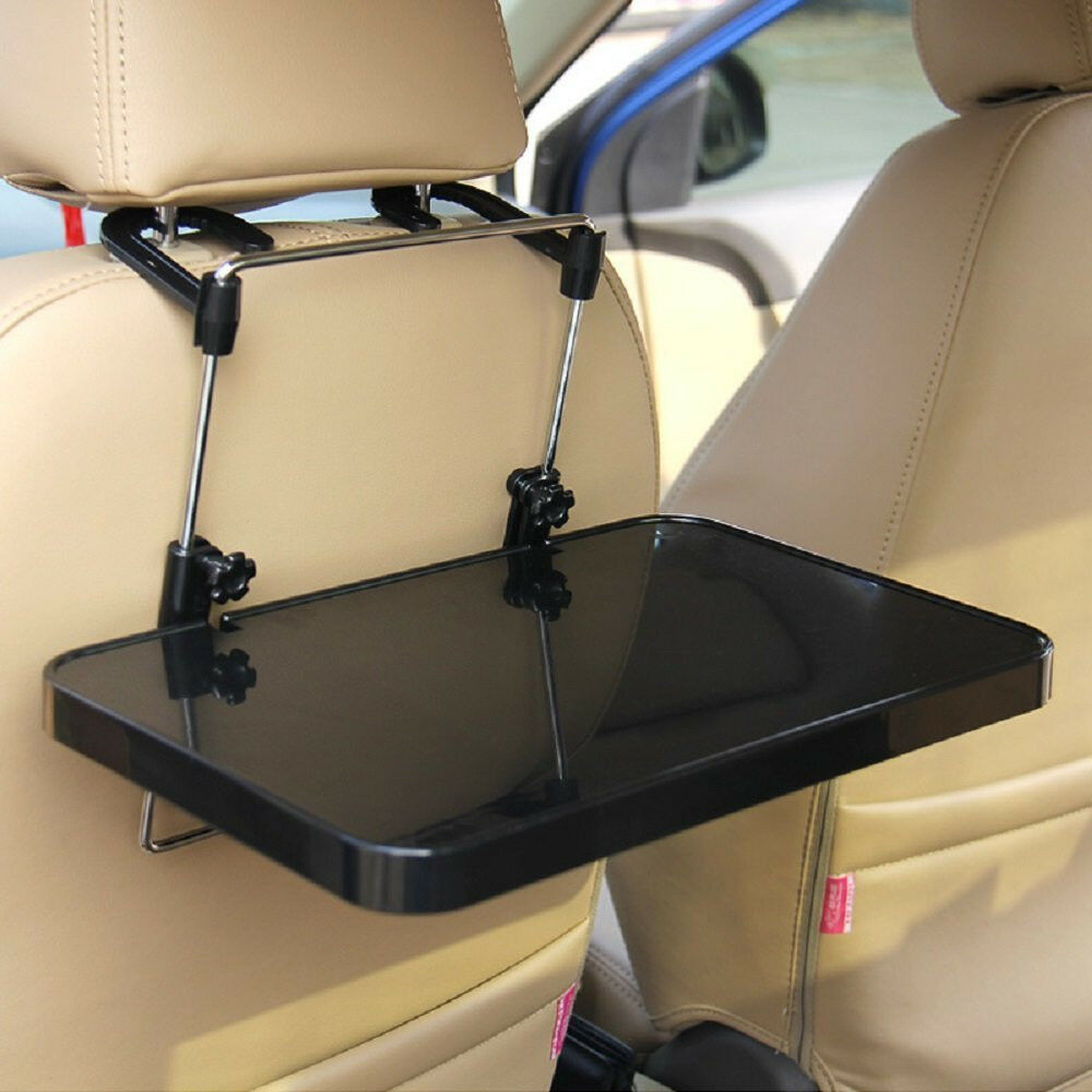 Car Laptop Desk Computer Fold Down Shelf Support Steering Wheel With Cup Holder
