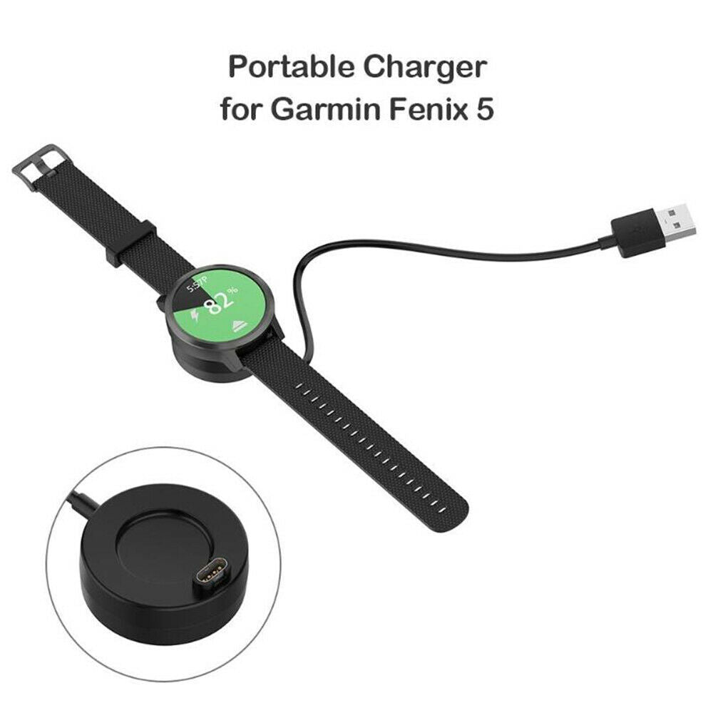 1m USB Charging Cable Cord Dock Charger For Garmin Fenix 5/5S/5X Plus 6/6S/6X
