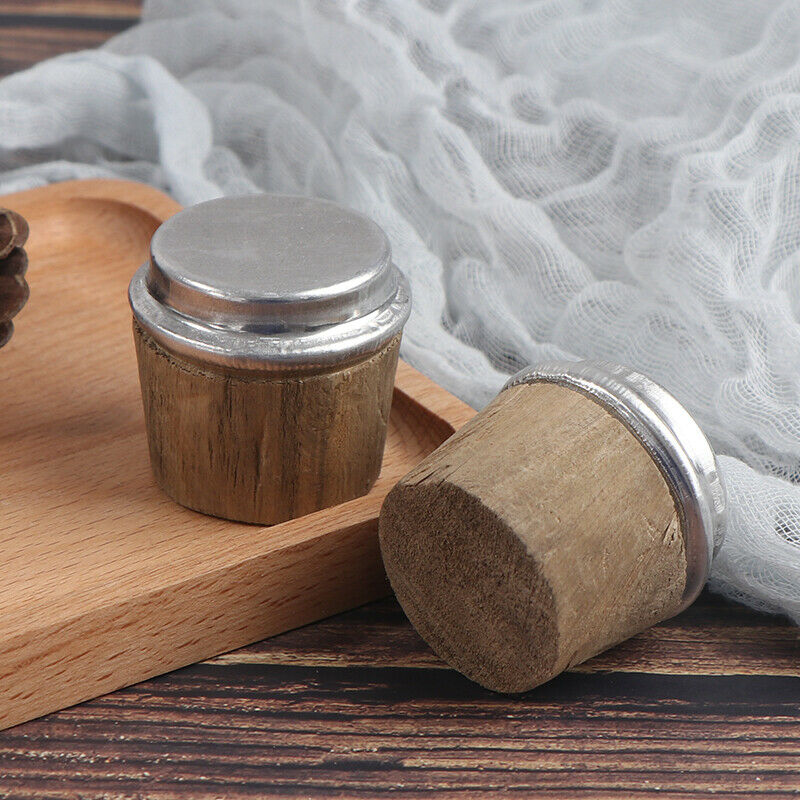 2PC 40mm Bottom Diameter Wood Thermos Bottle Cork Plug Lid Stopper Kettle.l8