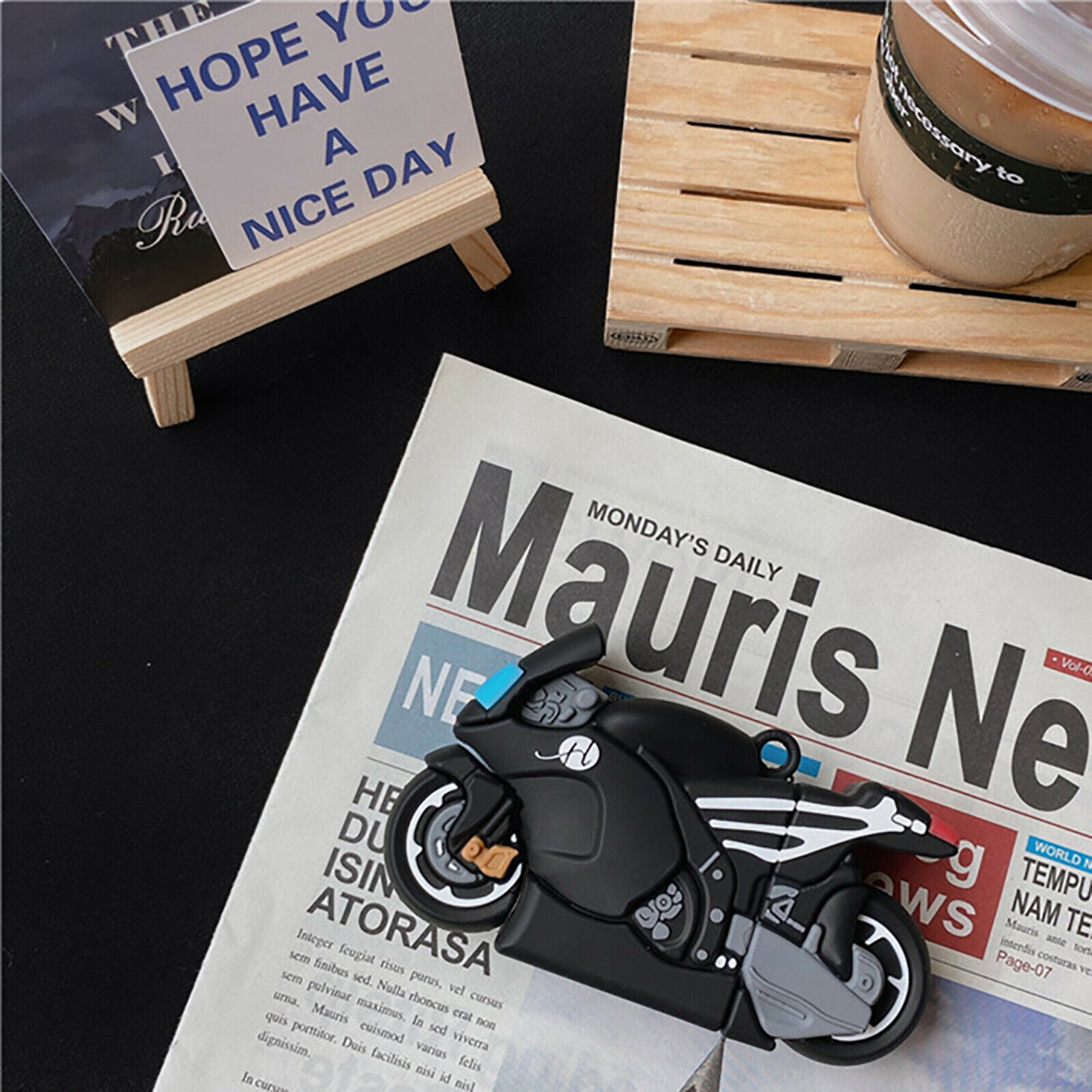 For AirPods 1/2 Earphone Creative Cool Motorcycle Style Protective Case Cover