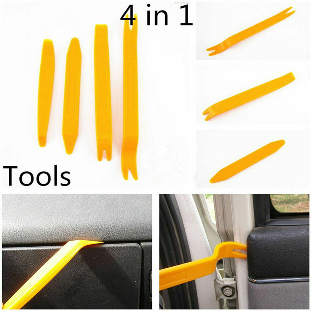 4x Car Radio Door Body Clip Panel Trim Tool Kit Dash Audio Plastic Removal Pry