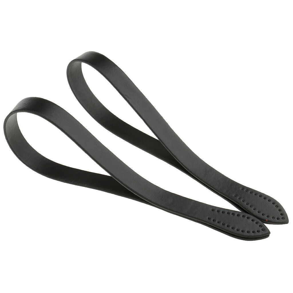 3X 2 Pieces DIY Leather Purse Bag Handle Straps 60cm Black