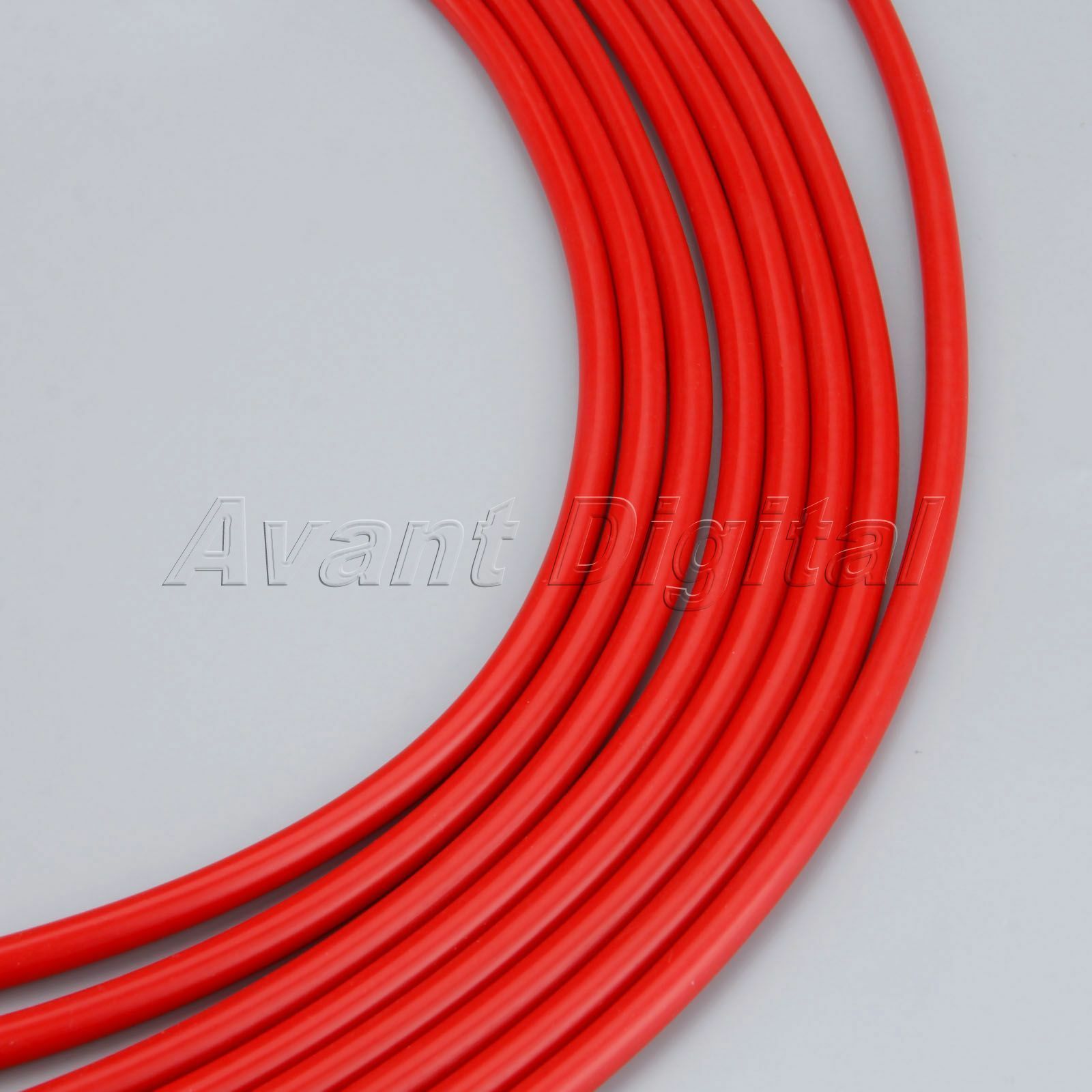 8Pcs 8mm Red Spark Plug Wires Set for CHEVY 265 305 327 350 400 Over Valve Cover