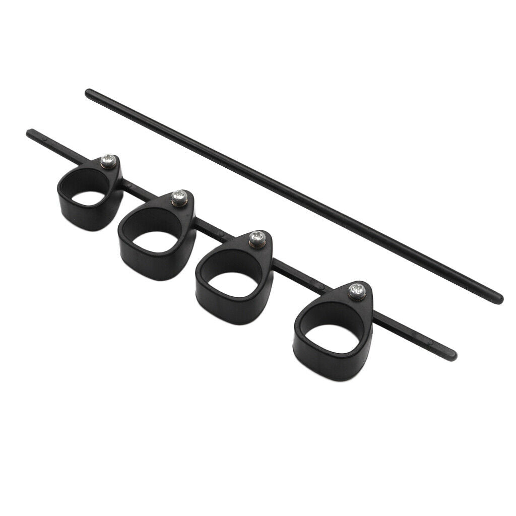 Plastic Finger Extensor Hand Trainer Black for Guitar Piano Player Training