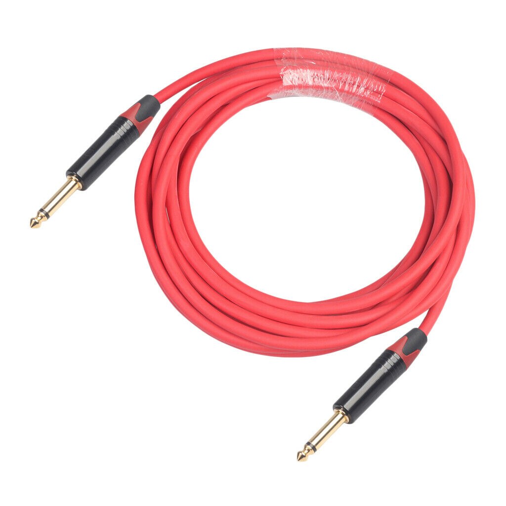 6.35mm   Male to Male Audio Line for Guitar Mixer Amplifier 5m