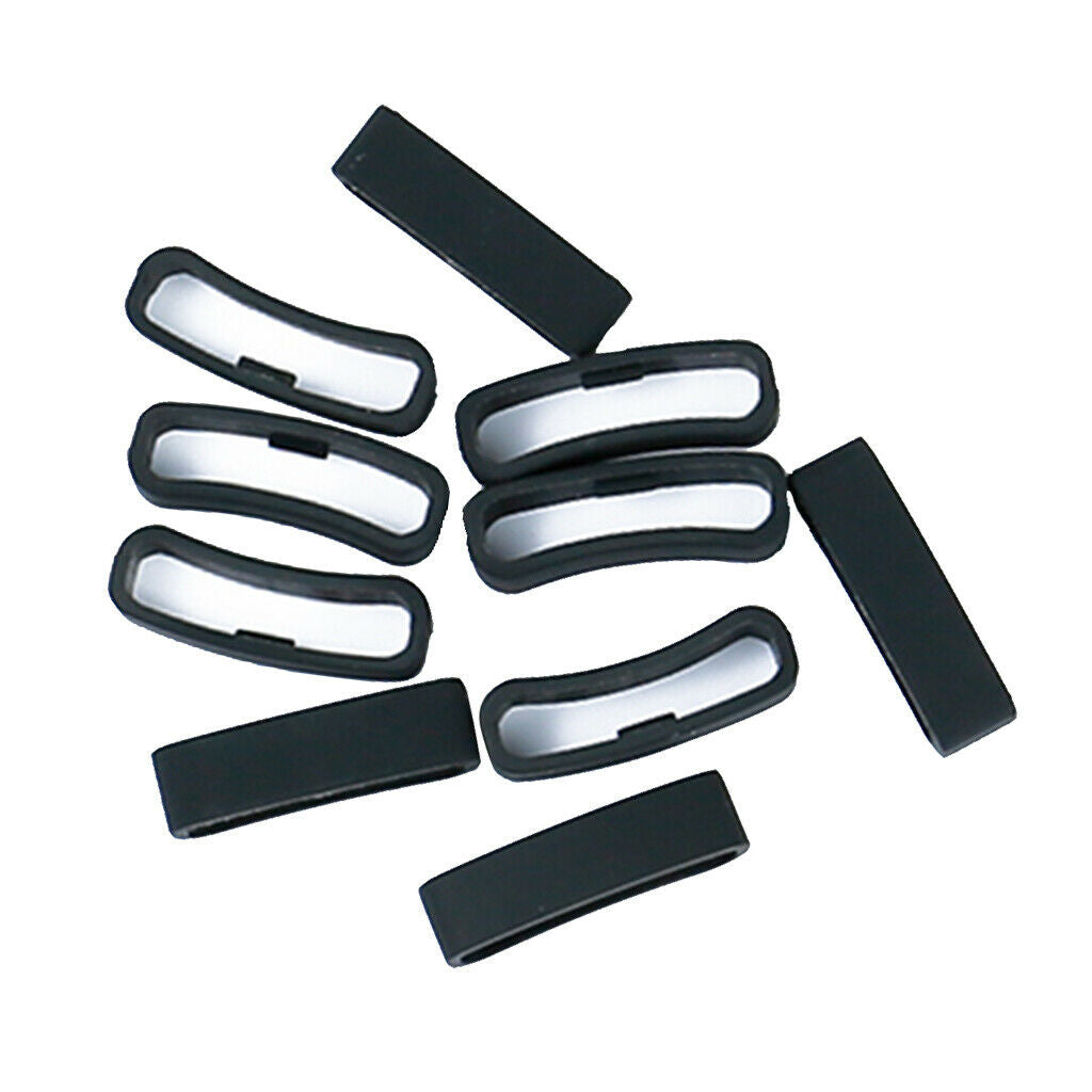 10pcs Fastener Ring for Sunnto Core Watch Strap Security Holder Keeper Black