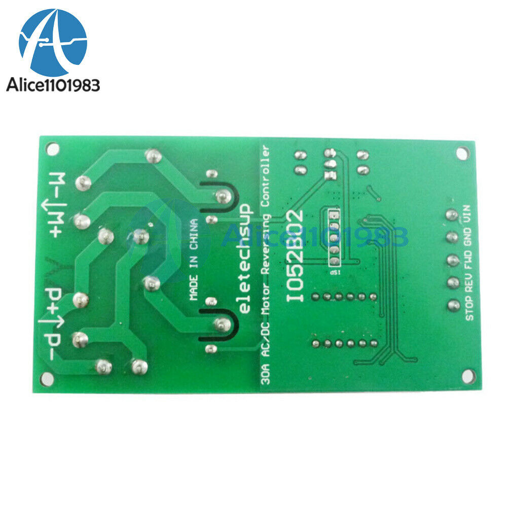 30A 12V Multifunction DC/AC Motor Forward & Reverse Start Stop Delay Module