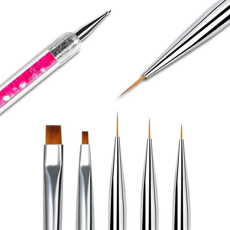 5pcs/set Acrylic Sequin Double-end Spot Drill Line Drawing Pen Painted Pens