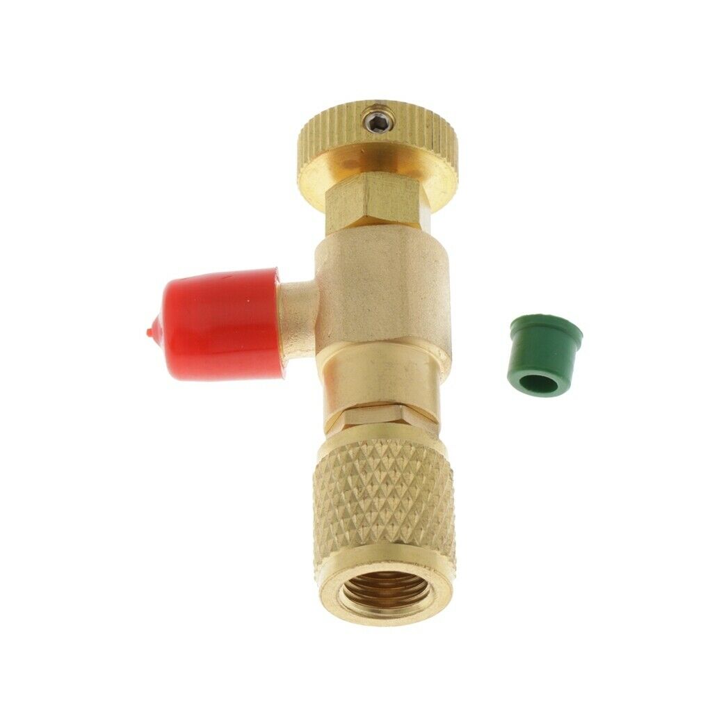 R22 Refrigeration Ball Valve Adapter Fluorine Safety Valve Connector 1/4"