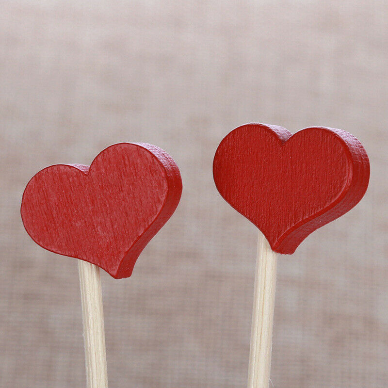 5pcs Red Heart Rattan Diffuser No-fire Replacement Sticks DIY Home Decoration