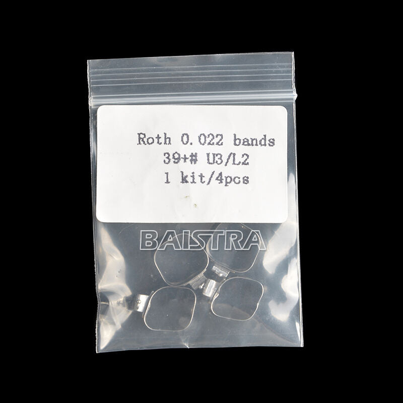50 Packs Dental Bands Orthodontic Buccal Tubes Tpl Conv Roth.022" 1st Molar