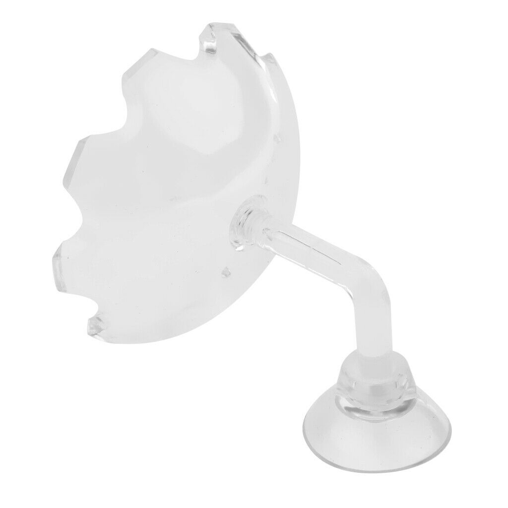 Tank Feeding Food Water Bowl Feeder Transparent Acrylic Tray for Aquarium