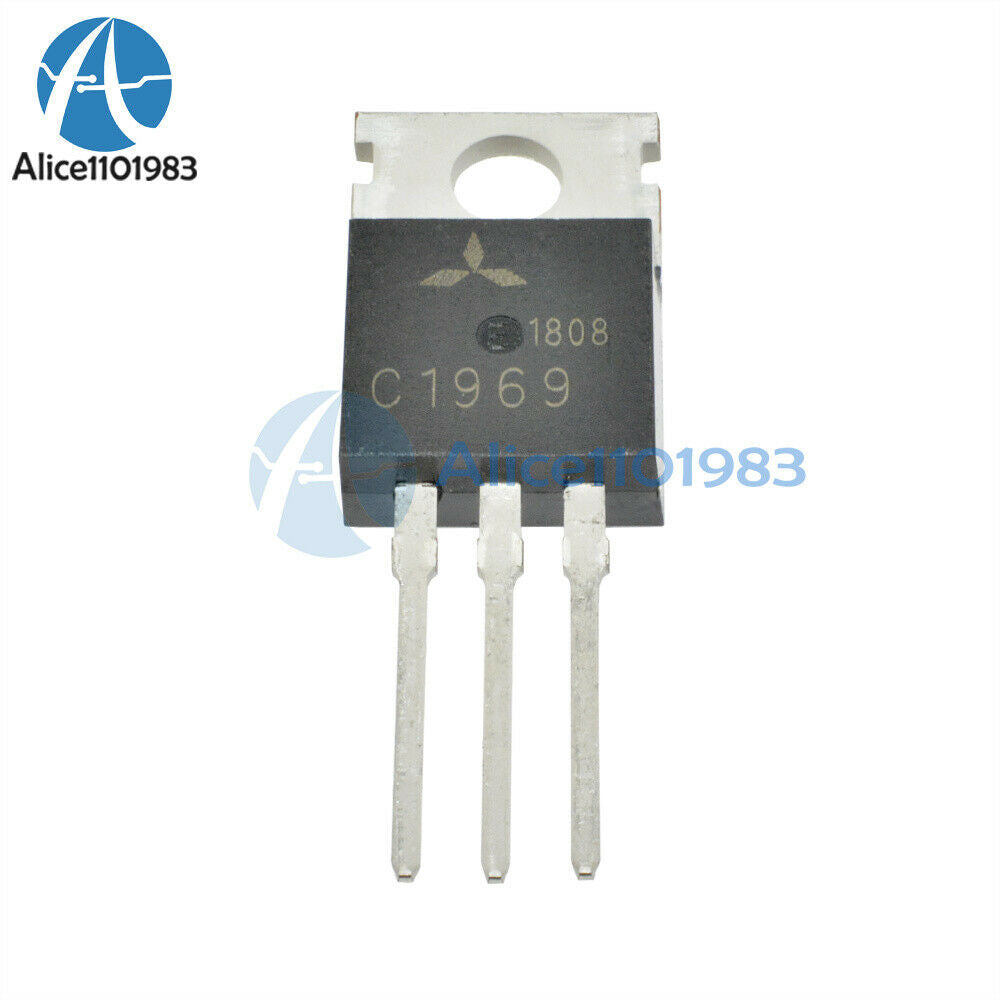 5PCS 2SC1969 C1969 TO-220 RF POWER TRANSISTOR EPITAX