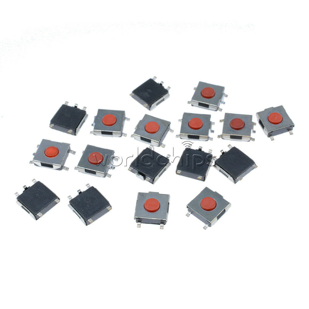 20Pcs SMD Tactile PushButton Key Switch Momentary Tact 4 Pins 6x6x2.5mm