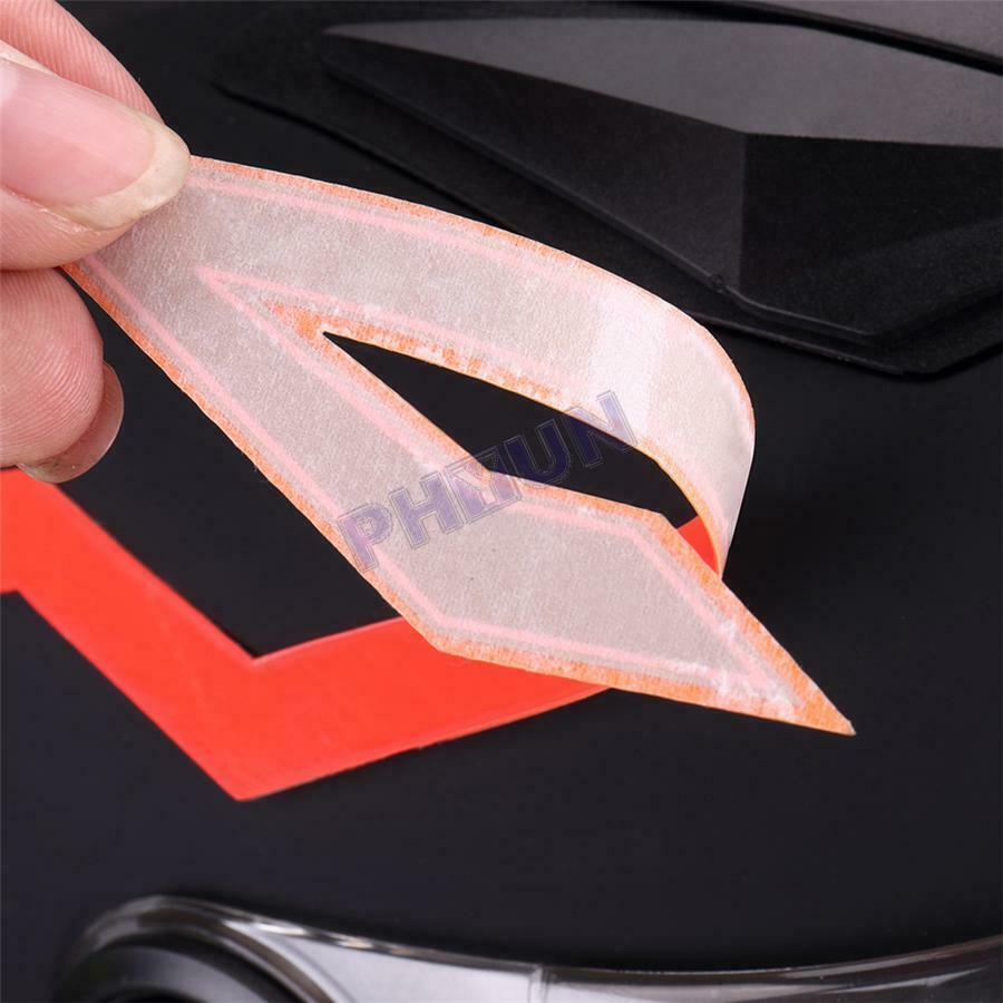 Motorcycle Bike Helmet Red Led Lights Strip Kit 3 Modes Switchable Universal