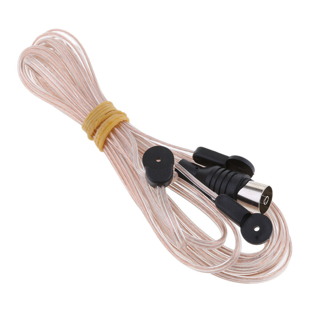 Prettyia 75 Ohm FM Radio Antenna Aerial for Home Audio Radio Stereo Receiver