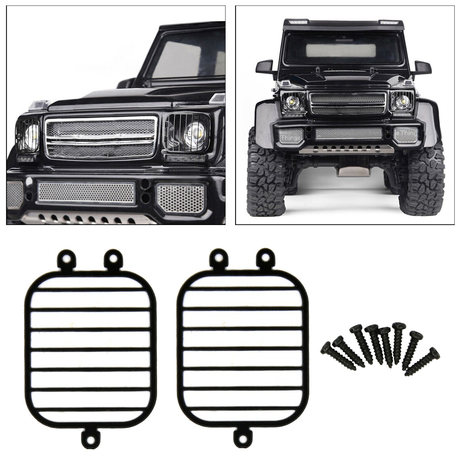 RC Metal Lampshade Light Cover Shell Fit for TRX4 TRX6 G63 G500 1:10 RC Car