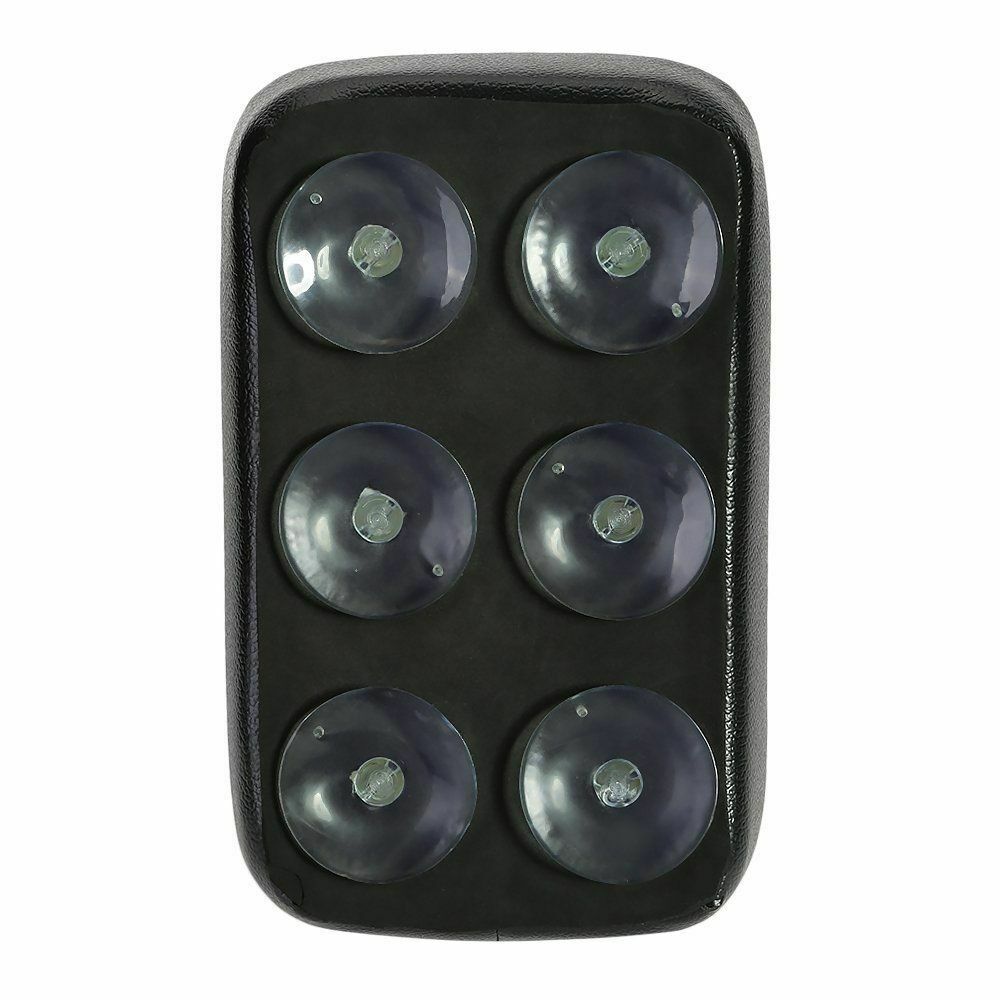Black Synthetic Leather + 5cm Thick Soft Foam Motorcycle Suction Cup Type Seat