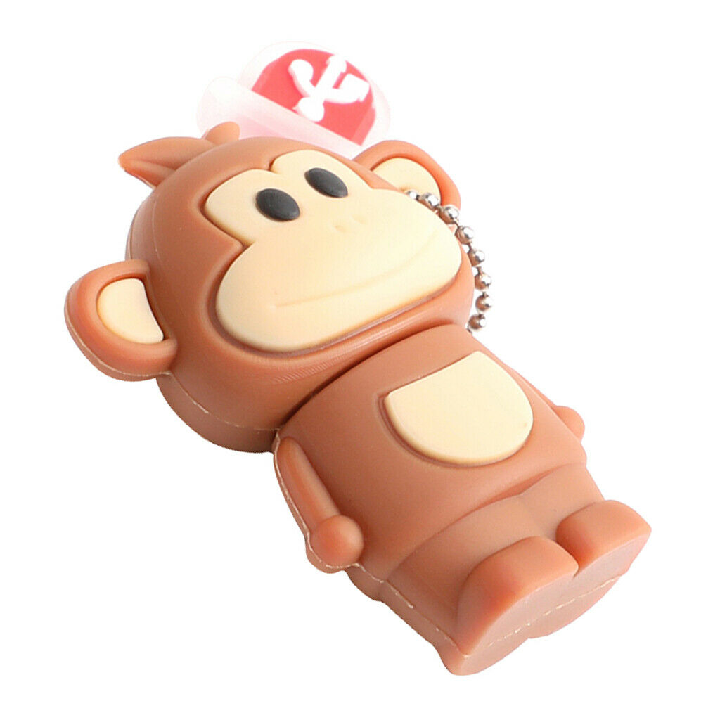 Cute Monkey Style USB Flash Drive Data Storage Thumb Pen Drive 64GB