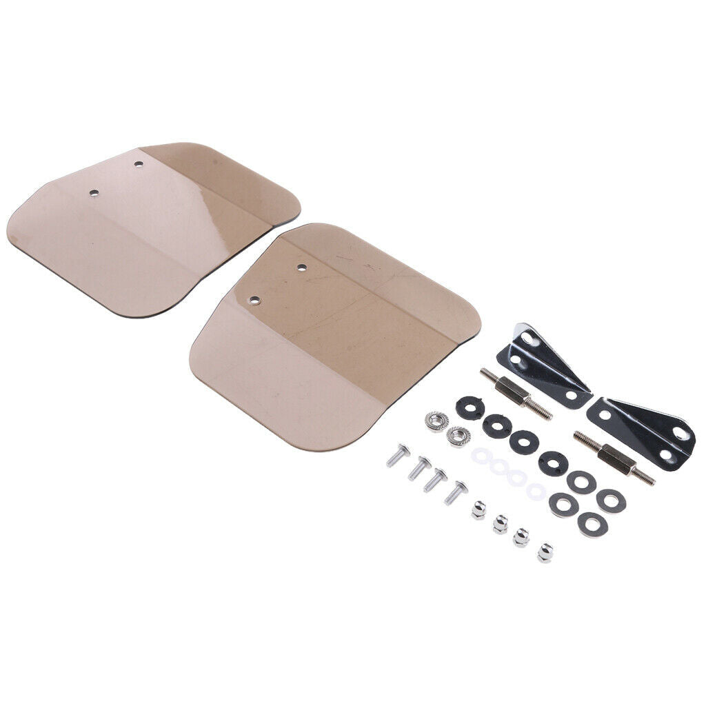 1 pair of fender deflectors motorcycle windshield side