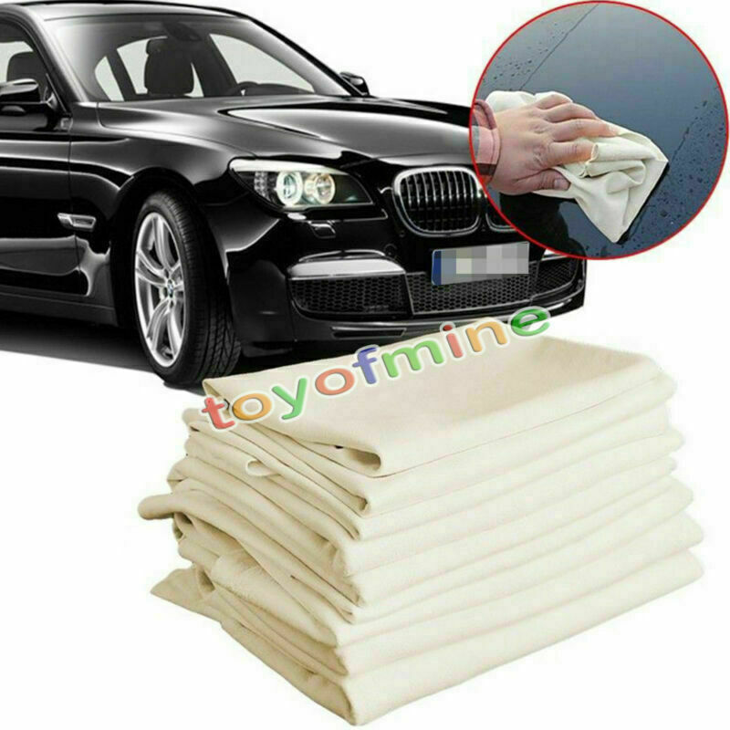 Natural Shammy Chamois Leather Car Cleaning Towels Drying Car Washing Cloth AU