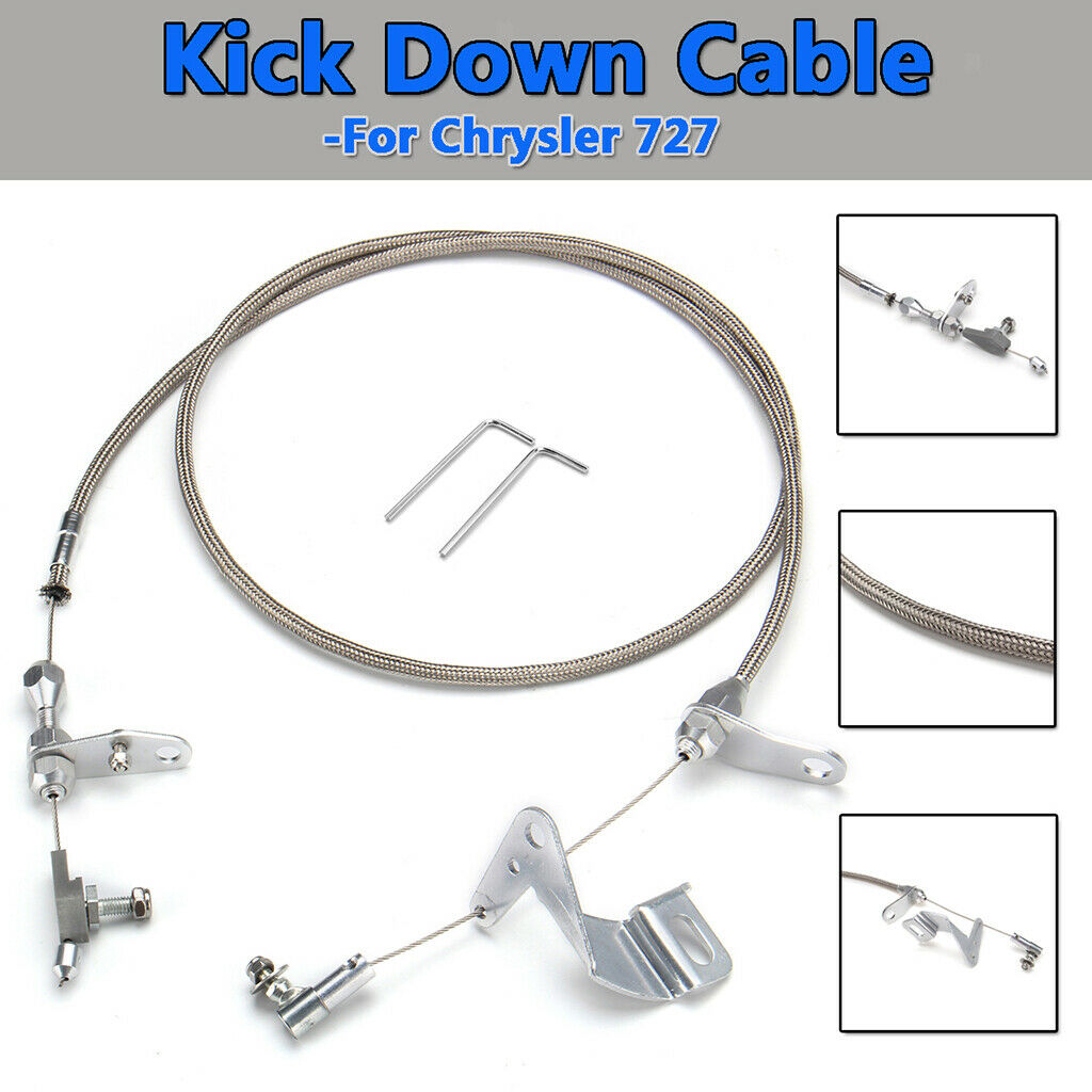 Braided Kick Down Cable Gas Throttle Cable for Chrysler 727 Transmission