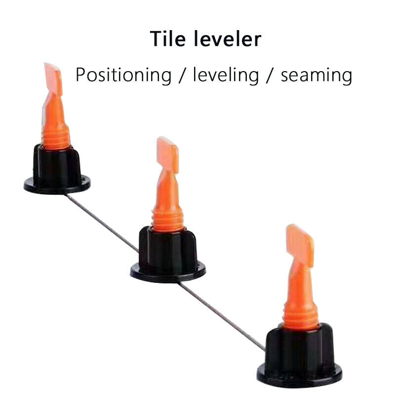 50pcs Reusable Tile Leveling Positioning System Leveler T-lock Floor Tools Kit