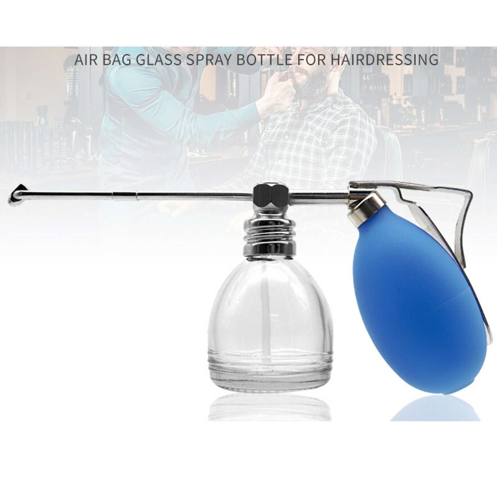 Refillable Powder Blower Puffer Barbers Men's Aftershave Lotion Bottle