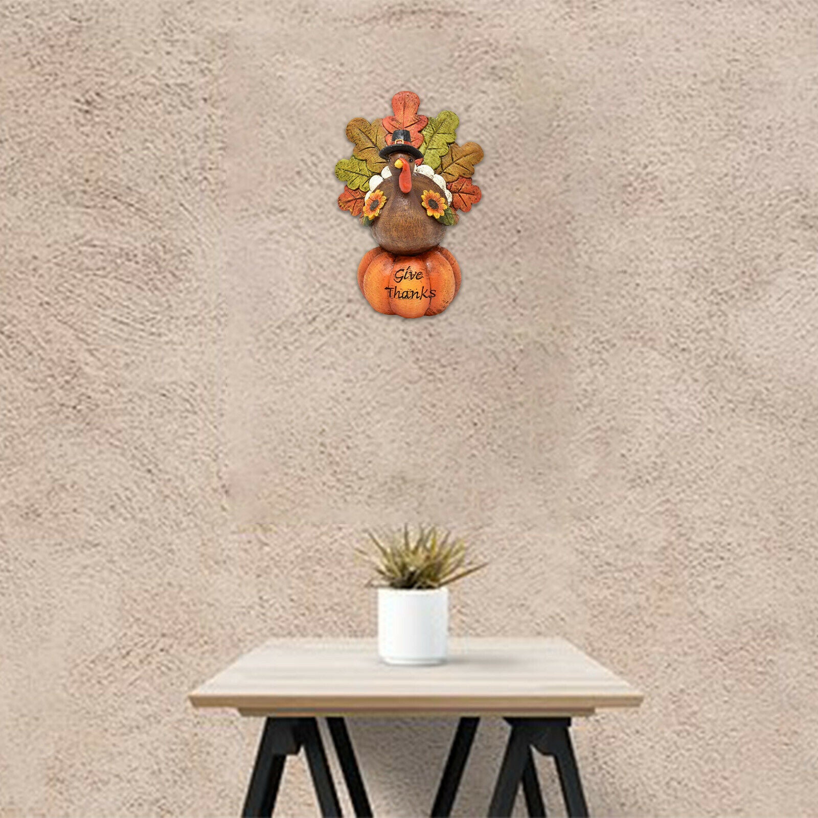 Thanksgiving Turkey Pumpkin Ornaments Cute Harvest Home Party Wall Hanging