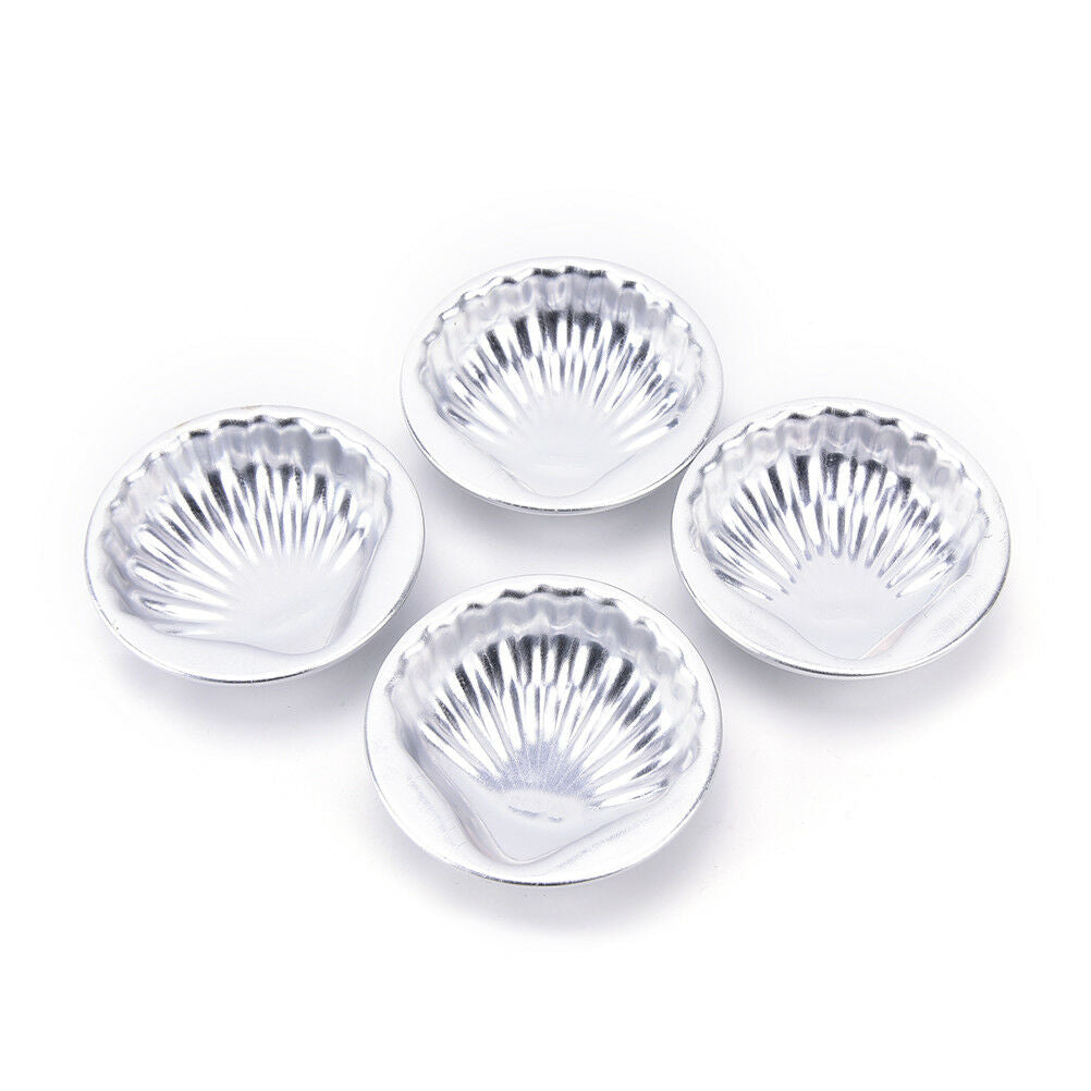 4Pcs bath bomb molds sea shell shape aluminum alloy bathing tool accessories Rf