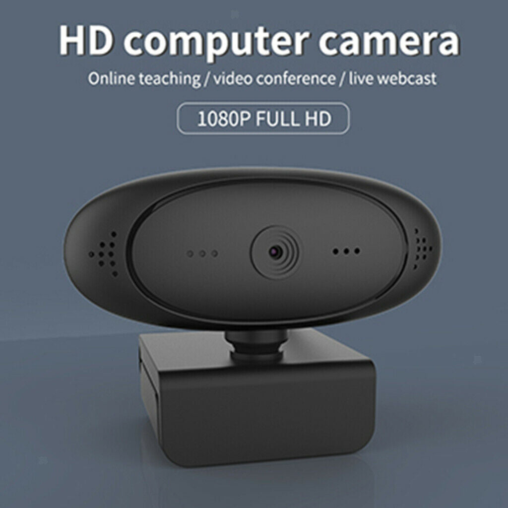 1080P Desktop PC USB Webcam with Microphone Auto Focus for Online Teaching